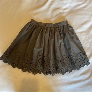 GAP Girls Gray Eylelet Skirt